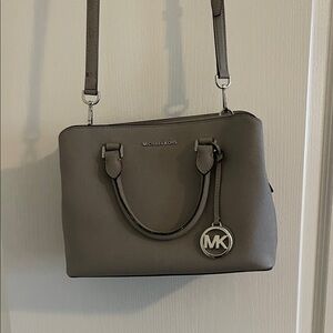 Michael Kors Gray Satchel Bag